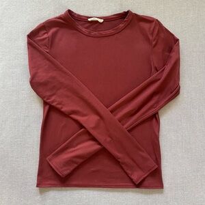 Olivia Rae Burgundy Long Sleeve Tee